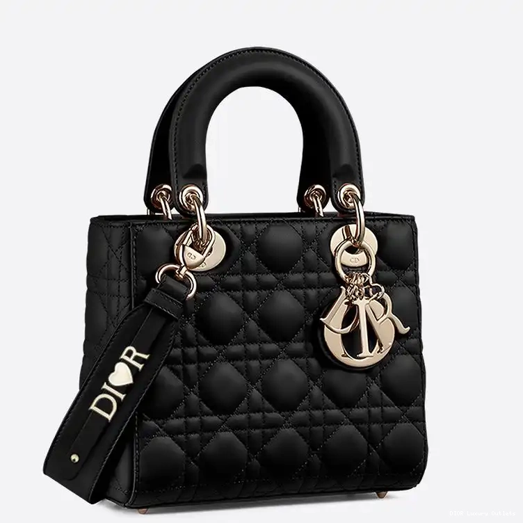 Cannage Lambskin My Bag Black Lady ABCDior Dior 0625 Luxury